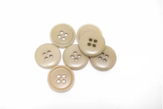 Пуговица  пластик  18 мм Бежево-серая  (P-3) 17112556