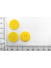 Пуговица  пластик  20 мм Желтая  (P-3) 17112561