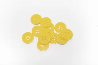 Пуговица пластик 15 мм Желтая (P-3) 17112562