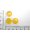 Пуговица  пластик  15 мм Желтая (P-3) 17112563