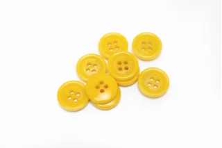 Пуговица пластик 15 мм Желтая (P-3) 17112563