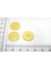 Пуговица  пластик  18 мм Желтая (P-3)  17112564