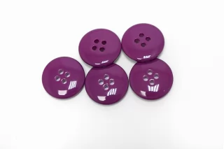 Пуговица пластик 18 мм Фиолетовая (P-3) 17112574