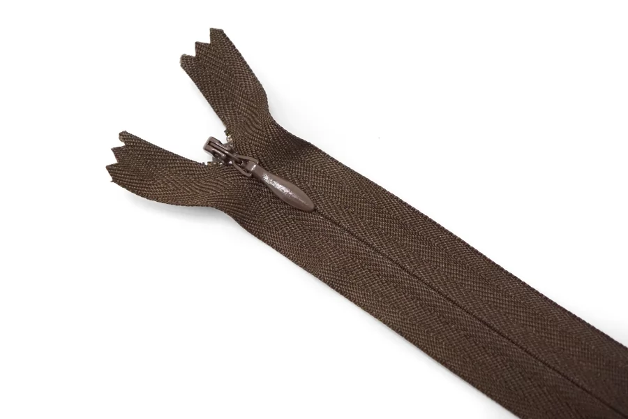Молния потайная UZ Тёмно-коричневая 50 см G01 15022605