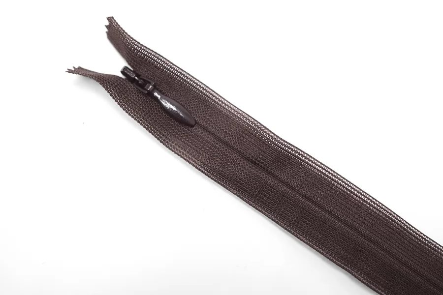 Молния потайная YKK Тёмно-коричневая 60 см 15022635