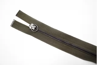 Молния металлическая двухзамковая разъёмная Тёмный хаки 65 см L8 27012634