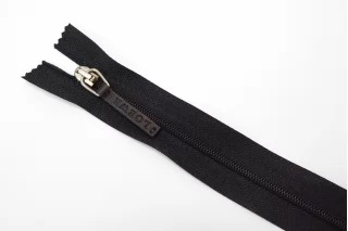 Молния спиральная Чёрная с кожаным пуллером LOEWE 16 см K13 27012636