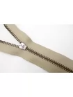 Молния металлическая ZIP однозамковая разъёмная Серо-бежевая 63 см K13 27012639