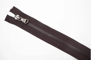 Молния металлическая однозамковая разъёмная Тёмно-коричневая 73 см F39 27012647