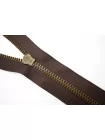 Молния металлическая GZ однозамковая разъемная Тёмно-коричневая 54 см F39 27012648