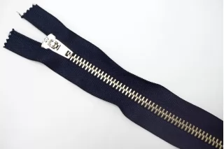 Молния металлическая двухзамковая неразъёмная Тёмно-синяя 72 см F31 27012650