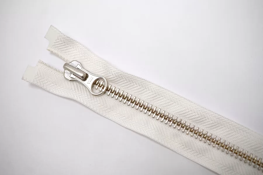 Молния металлическая YKK двухзамковая разъёмная Белая 74 см L16 27012654