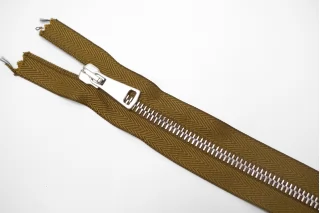 Молния металлическая однозамковая неразъёмная Хаки 60 см G25 27012658