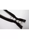 Молния металлическая YKK двухзамковая разъёмная Чёрная 75 см L23 27012660