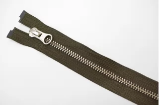 Молния металлическая YKK однозамковая разъемная Зелёная 63 см H14 27012666