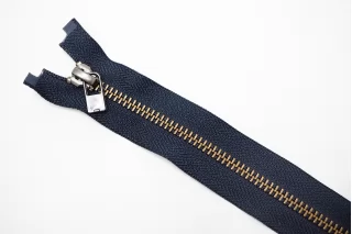 Молния металлическая YKK двухзамковая разъёмная Тёмно-синяя 71 см M4 27012668