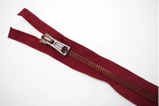 Молния металлическая двухзамковая разъёмная Бордовая 68 см K12 27012669