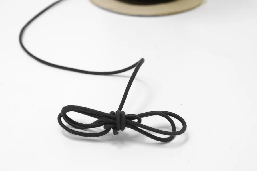 Резинка шляпная черная  2,5 мм  KR4D 2032601