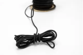 Резинка шляпная черная  3 мм  KR4D 2032602