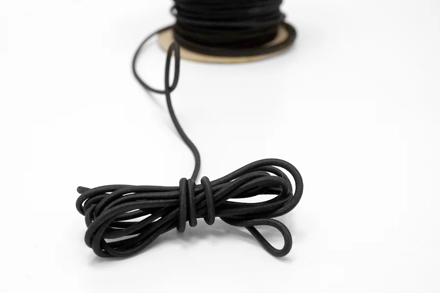 Резинка шляпная черная  3 мм  KR4D 2032602