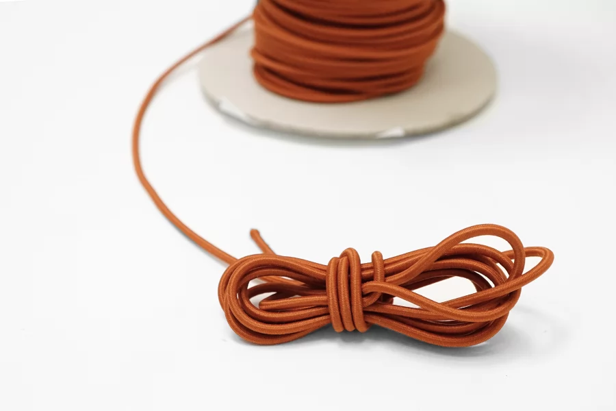 Резинка шляпная терракотовая  3 мм  KR5D 2032615