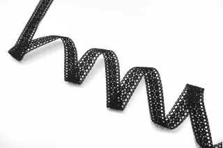 Кружево черное хлопковое  2 см. KR7A  25022602