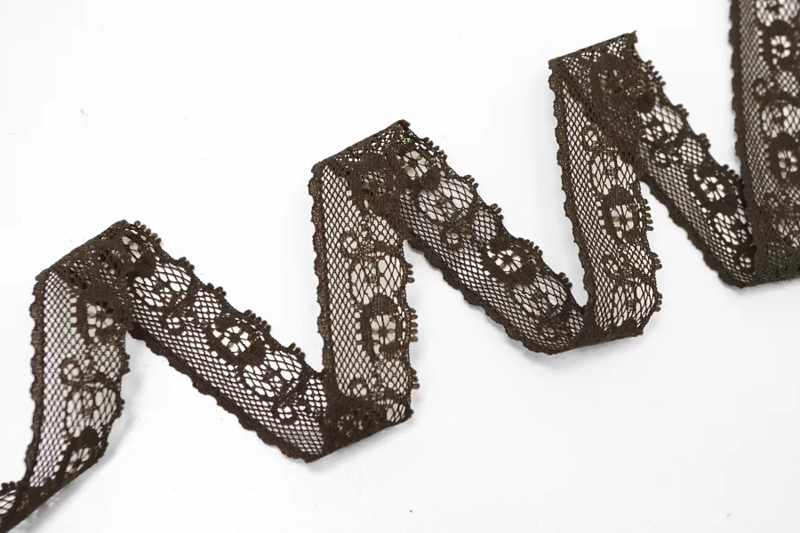 Кружево тёмно-коричневое 2 см ST6 25022618