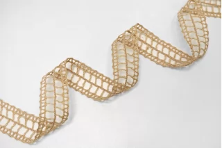 Тесьма декоративная ALTA MODA Бежевая 2,8 см ST6 25022626