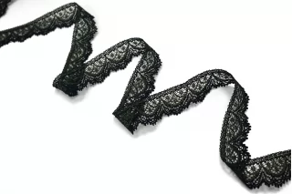 Кружево чёрно-зелёное 1,8 см ST1 25022636