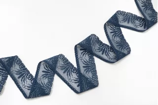 Кружево синее 3 см ST1 25022639