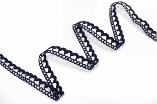 Тесьма декоративная тёмно-синяя 1,2 см ST1 25022640