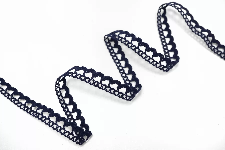 Тесьма декоративная тёмно-синяя 1,2 см ST1 25022640