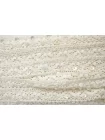 Тесьма декоративная молочная с бусинами и пайетками 2,2 см ST2 25022649