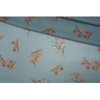 Шифон вискозный цветы на серо-голубом PRT-H3 09121934