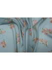 Шифон вискозный цветы на серо-голубом PRT-H3 09121934