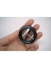 Пряжка пластик черная круглая PRT 4017